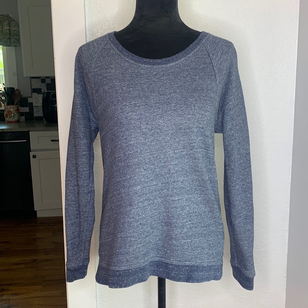 Everlane Heather Blue 100% Cotton Crewneck Sweatshirt Size Medium Minimalist